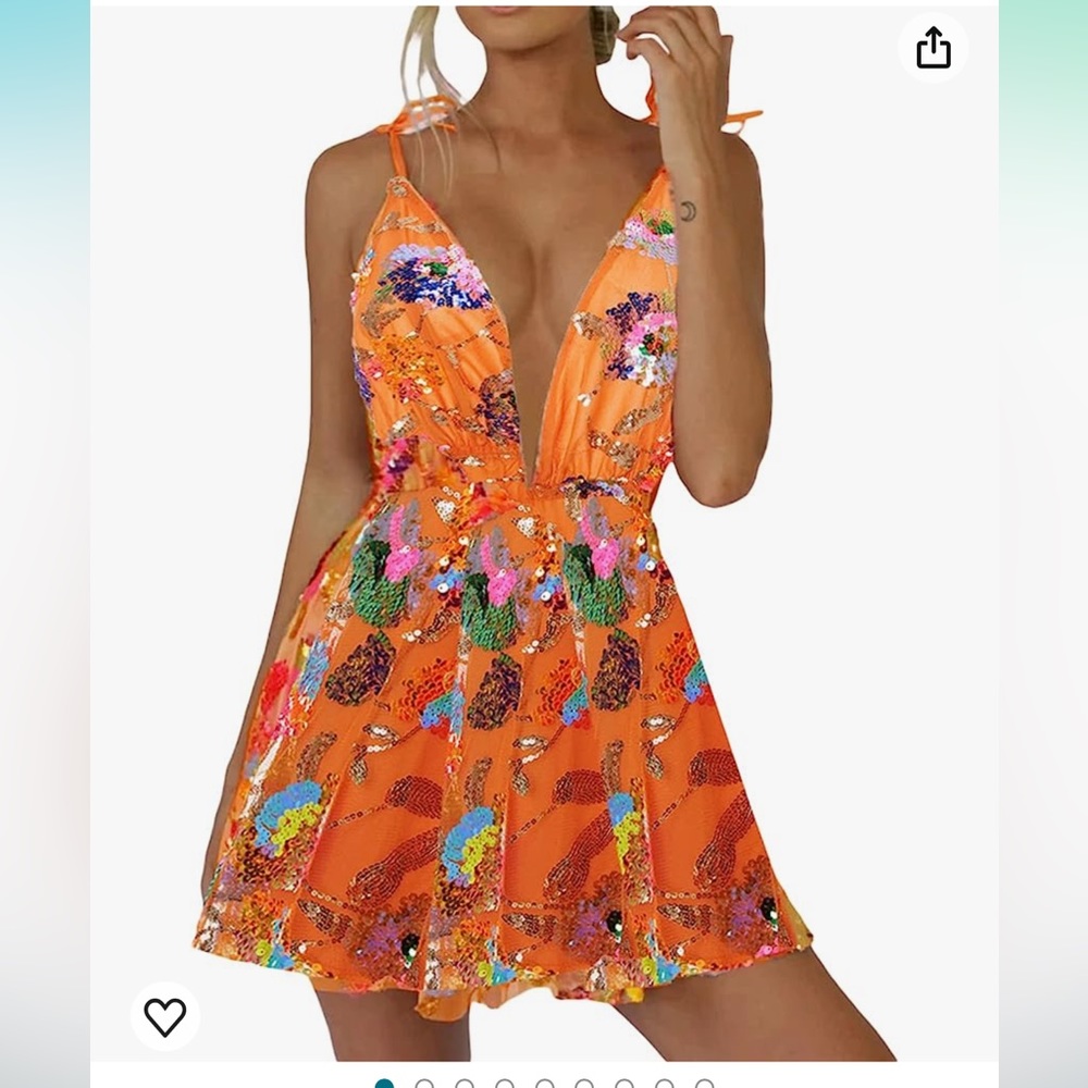 Gorgeous Blingy Vacation Dress with Sequins